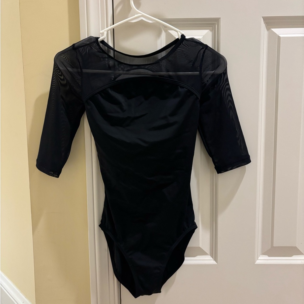 Weissman black leotard